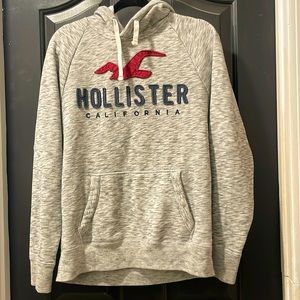 Hollister California Hoodie Hooded Sweatshirt Mens M Gray